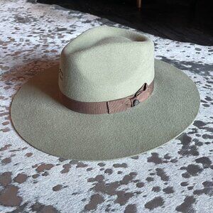 Charlie 1 Horse Hat Co Western Green Cowboy Cowgirl Laney Wilson Boho Chic 21” L